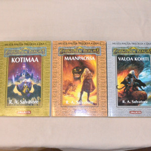 R. A. Salvatore Musta haltia -trilogia 1-3